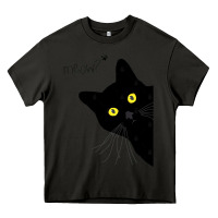 Asphalt black cat day halloween black cat meow Heavy Core Tee - tuanDangUi