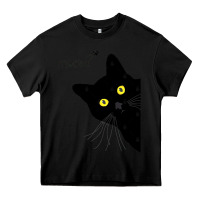 Black black cat day halloween black cat meow Heavy Core Tee - tuanDangUi