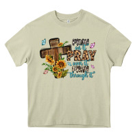 Pray On It Pray Over It Pray Through It Heavy Core Tee | Teevron