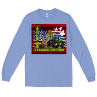 Colony Blue hunting fishing & farming everyday Long Sleeve Tee - TumblerDesignByShophia