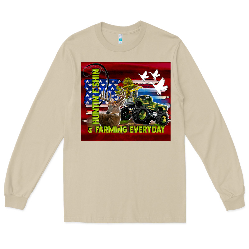 Hunting Fishing & Farming Everyday Long Sleeve Tee by TumblerDesignByShophia | Teevron