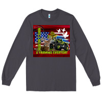 Smoke hunting fishing & farming everyday Long Sleeve Tee - TumblerDesignByShophia
