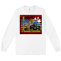 White hunting fishing & farming everyday Long Sleeve Tee - TumblerDesignByShophia