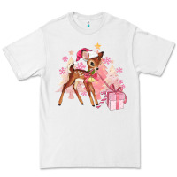 White reindeer pink christmas Premium Tee - MaliasSmallBusiness