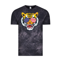 Cloud Black America Merica Tiger Vintage Tee - Bettercallsaul