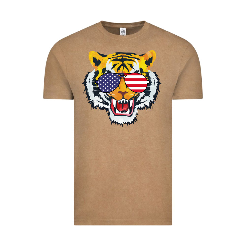 America Merica Tiger Vintage Tee by Bettercallsaul | Teevron