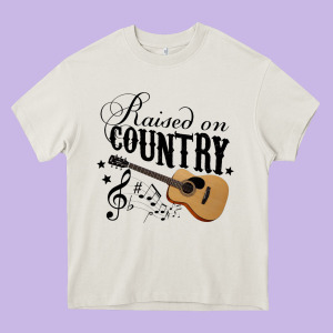 Raised On Country Country Life Country Music Lover Heavy Core Tee Designed By Tuandangui