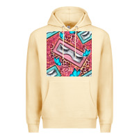 Pina Colada cosmetic fake eyelashes and butterfly with leopard seamless pattern bb Premium Hoodie - BundleAndBundleShop