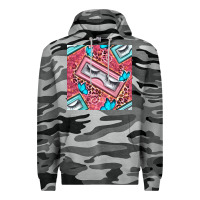 Slate Camo cosmetic fake eyelashes and butterfly with leopard seamless pattern bb Premium Hoodie - BundleAndBundleShop