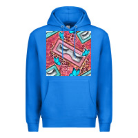 True Royal cosmetic fake eyelashes and butterfly with leopard seamless pattern bb Premium Hoodie - BundleAndBundleShop