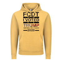 Vintage Mustard hell yeah i voted trump and will do it again 2020 Vintage Hoodie - Bettercallsaul