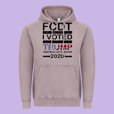 Hell Yeah I Voted Trump And Will Do It Again 2020 Vintage Hoodie Designed By Bettercallsaul