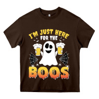Chocolate Brown i'm just here for the boos halloween costume gift Heavy Core Tee - tuanDangUi