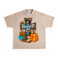 French Oak thankful cross Urban Heavy Tee - JahusDesignShop