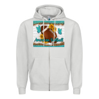Dove Grey american football and butterfly mousepad Zipper Hoodie - BundleAndBundleShop
