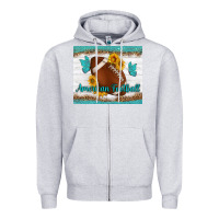 Heather Grey american football and butterfly mousepad Zipper Hoodie - BundleAndBundleShop