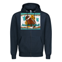 Navy american football and butterfly mousepad Zipper Hoodie - BundleAndBundleShop