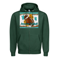 American Football And Butterfly Mousepad Zipper Hoodie | Teevron