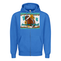 True Royal american football and butterfly mousepad Zipper Hoodie - BundleAndBundleShop