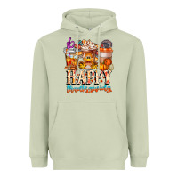 Matcha happy thanksgiving Heavyweight Hoodie - CowhideDigitalArt