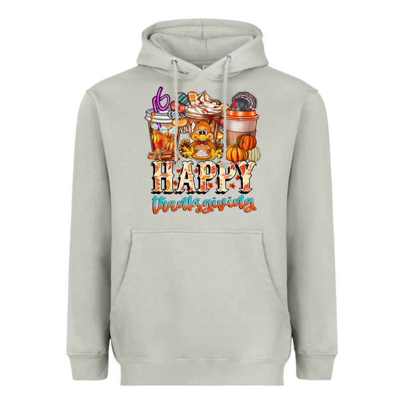 Happy Thanksgiving Heavyweight Hoodie by CowhideDigitalArt | Teevron