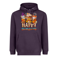 Plum happy thanksgiving Heavyweight Hoodie - CowhideDigitalArt