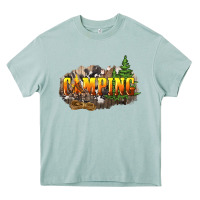 Arona camping Heavy Core Tee - NancyCooperArtShop