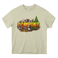 Mossy camping Heavy Core Tee - NancyCooperArtShop