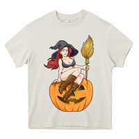 Sexy Witch Halloween Costume Blackcraft Pumpkin Wi Heavy Core Tee | Teevron