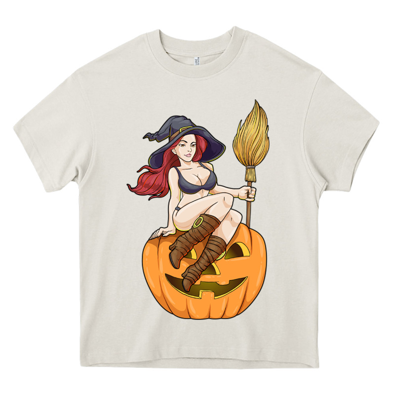 Sexy Witch Halloween Costume Blackcraft Pumpkin Wi Heavy Core Tee by tuanDangUi | Teevron