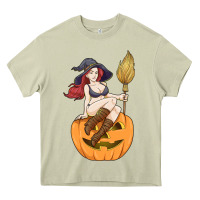 Mossy sexy witch halloween costume blackcraft pumpkin wi Heavy Core Tee - tuanDangUi