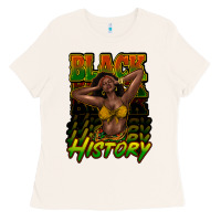 Black History Afro Woman Ladies Tee | Teevron