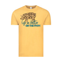 Vintage Mustard Life is Better on the Farm Vintage Tee - Bettercallsaul
