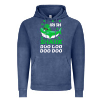 Vintage Denim Irish Shark Doo Doo Doo Saint Patricks Day Vintage Hoodie - Bettercallsaul
