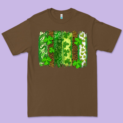 St Patrick's Day Brushstrokes Premium Tee Designed By Ranaportraitstore