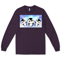 Plum cute penguin Long Sleeve Tee - TumblerDesignByShophia