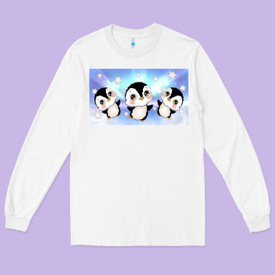 Cute Penguin Long Sleeve Tee Designed By Tumblerdesignbyshophia