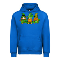 Cobalt st patricks day gnomes with western hearts and shamrocks Urban Hoodie - Artiststas