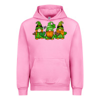 Fuchsia Pink st patricks day gnomes with western hearts and shamrocks Urban Hoodie - Artiststas