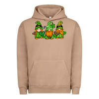 Pigment Burro st patricks day gnomes with western hearts and shamrocks Urban Hoodie - Artiststas