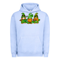 Pigment Grape Ice st patricks day gnomes with western hearts and shamrocks Urban Hoodie - Artiststas