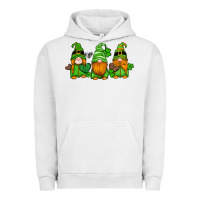 Pigment Lunar Rock st patricks day gnomes with western hearts and shamrocks Urban Hoodie - Artiststas