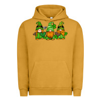 Pigment Peanut Butter st patricks day gnomes with western hearts and shamrocks Urban Hoodie - Artiststas