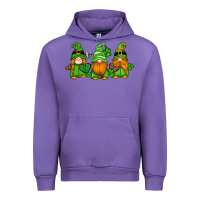 Tulip st patricks day gnomes with western hearts and shamrocks Urban Hoodie - Artiststas