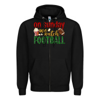 Black on sunday we watch football Zipper Hoodie - BundleAndBundleShop