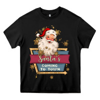 Santa's Coming To Town Heavy Core Tee | Teevron