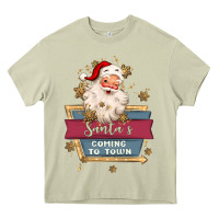 Mossy santa's coming to town Heavy Core Tee - MaliasSmallBusiness