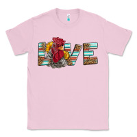 Bubblegum Pink love rooster head Classic Tee - LillyAllenDesigns