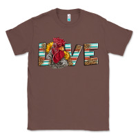 Chestnut love rooster head Classic Tee - LillyAllenDesigns