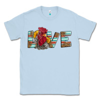 Dusty Blue love rooster head Classic Tee - LillyAllenDesigns